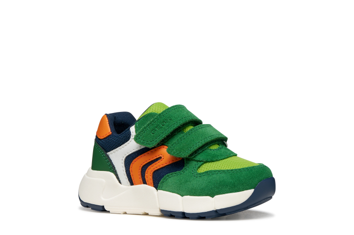 Sneaker Flexyper  B566GD 054FU C0587 pentru baietii, Green Geox [4]