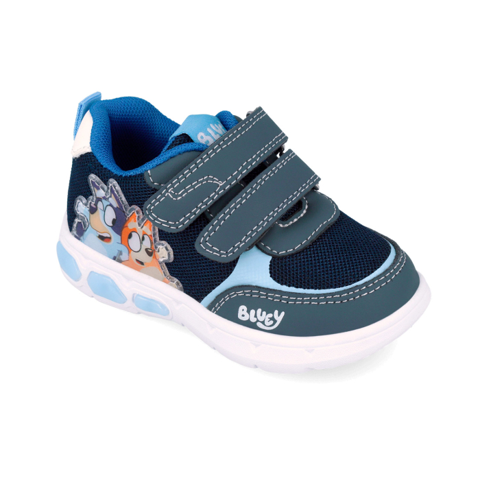 Adidasi textili bleumarin pentru baieti cu luminite si Bluey. 262860-A008 Garvalin [5]