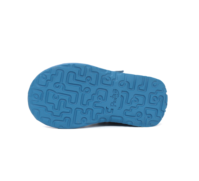 Pantofii supinati, din piele naturala, albastri, pentru baietii DA03-6-1956A [5]