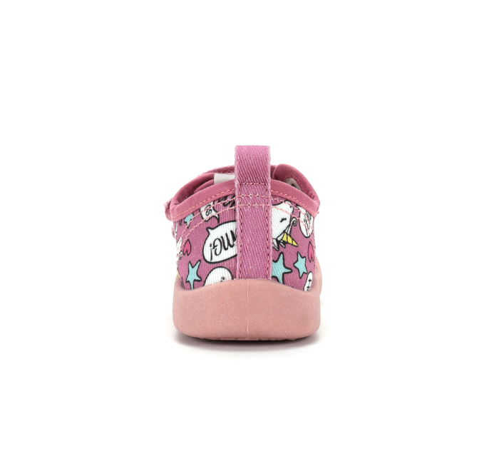 Pantofi textili barefoot hidrofobi D.D.Step roz cu unicorni pentru fete C100-62741 [2]