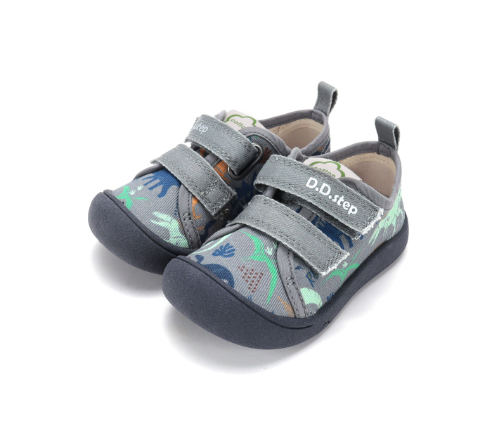 Tenisi textili D.D.Step bleumarin cu dinozauri C100-62481A [7]