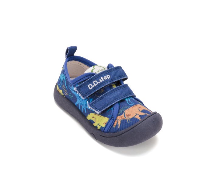 Tenisi textili D.D.Step bleumarin cu dinozauri C100-62481 [7]