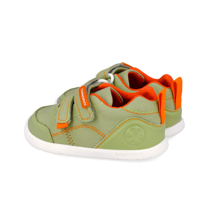 Tenisi foarte usori Biomecanics Barefoot Calapod Lat 262190-B442 textili, verzi pentru baieti Barefoot, Biomecanics [2]