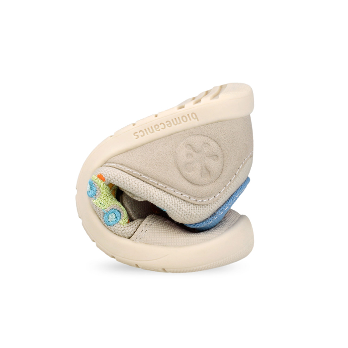 Tenisi foarte usori Biomecanics Barefoot Calapod Lat 262196-B103 in culoarea bej cu masinute pentru baieti Barefoot, Biomecanics [5]