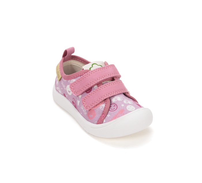 Tenisi textili pentru fete, roz C100-61432 DD Step [7]