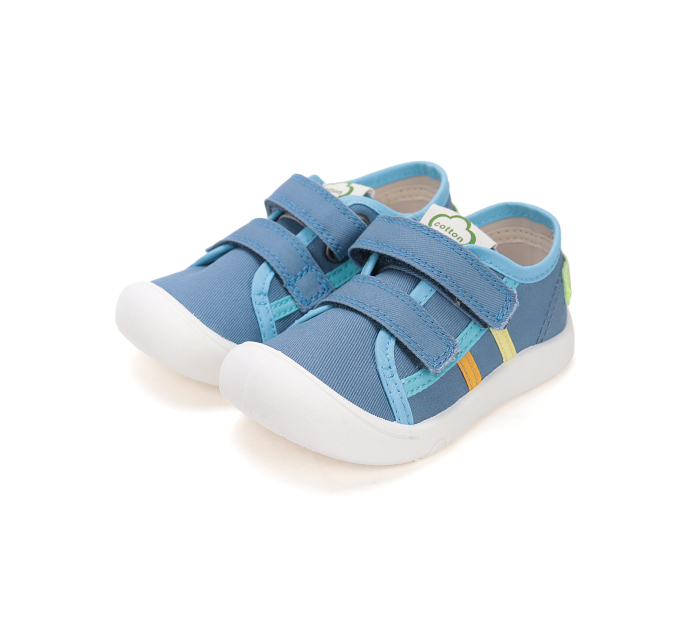 Tenisi textili pentru baiat, albastrii C100-61143 DD Step [6]