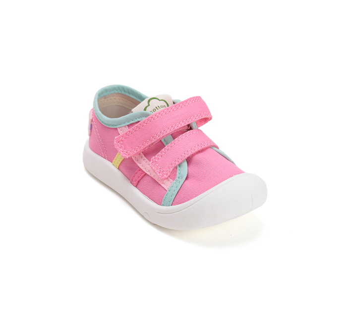 Tenisi textili pentru fete, roz C100-61143F DD Step [7]