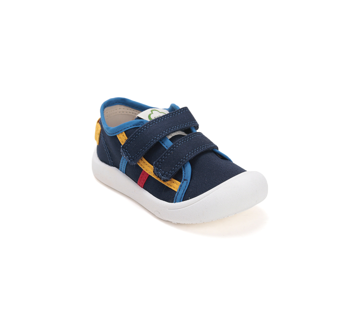 Tenisi textili pentru baiat, albastrii C100-61143B DD Step cu talpa flexibila si arc plantar [7]