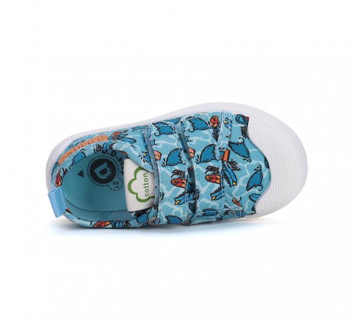 Tenisi Hidrofobi din Bumbac, Blue Sharks, DD step [4]