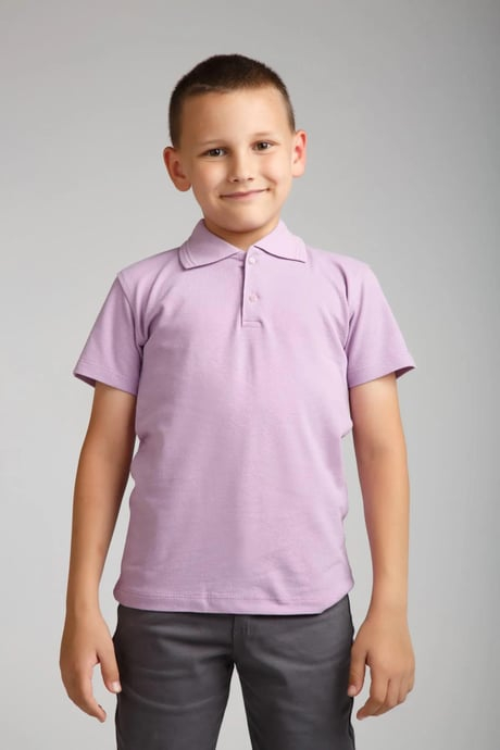 polo lila mov mâneca scurta TinTin Shop [3]