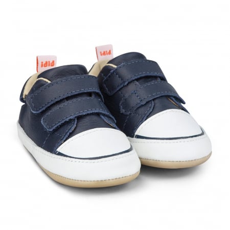 Pantofi Bibi Afeto Joy Naval/alb cu velcro [0]