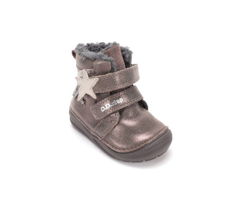 Cizme Îmblănite D.D.Step W071-62869 – Calapod Lat, picior pufos fete, doua beniz velcro [6]