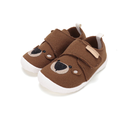 Pantofi de interior barefoot D.D.Step maro cu ursuleț pentru băieți, cod C086-62686 [6]