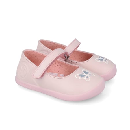 Pantofi primii pași - Balerini barefoot calapod lat Biomecanics 262155-B779 Sauvage Cotton pentru primii pași