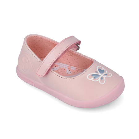 Balerini barefoot calapod lat Biomecanics 262155-B779 Sauvage Cotton pentru primii pași [1]