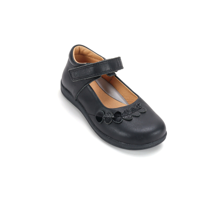 Balerini fete D.D.Step H072-62472 negri din piele naturală pentru școală și serbări [7]