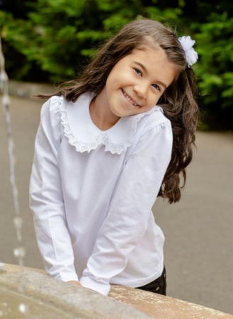 Branduri - Bluza Alba cu Guler Dantelat, TinTin Shop