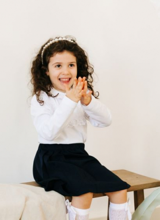 Bluza Alba cu Broderie, TinTin Shop [1]