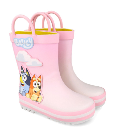 Ghete & Cizme Primii Pasi - Cizme de ploaie roz pentru fete Garvalin Bluey 261890-B032