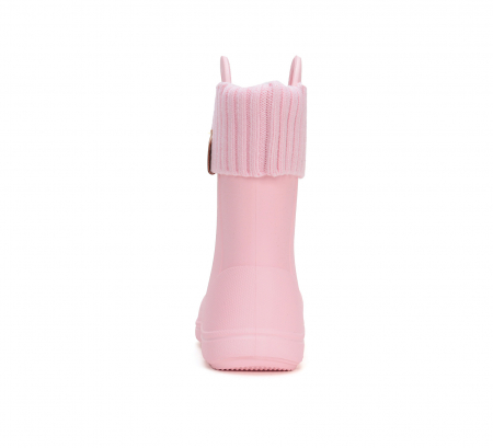 Cizme Baby Pink de Ploaie cu Manere si Ciorapel Detasabil, DD Step [2]