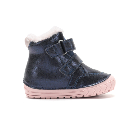 Cizme barefoot îmblănite D.D.Step W029-62116A din piele, calapod lat masuri 20-26 [2]