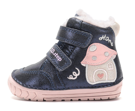 Branduri - Cizme barefoot îmblănite D.D.Step W029-62116A din piele, calapod lat masuri 20-26