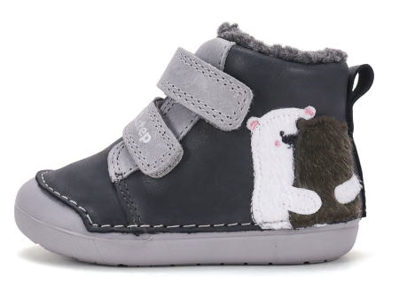 D.D. Step - Cizme îmblănite din piele naturală D.D.Step W066-62479F cu calapod lat