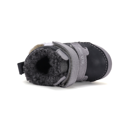 Cizme îmblănite din piele naturală D.D.Step W066-62479F cu calapod lat [3]