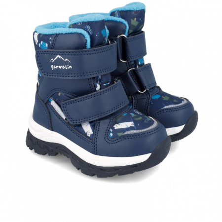 Incaltaminte primii pasi - Cizme Water Repellent Azul , Garvalin