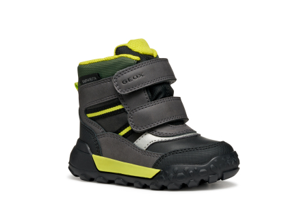 Ghete impermeabile Geox Trekkyup ABX B566LD-0MEBC-C9299, negre cu verde fluorescent baieti [5]