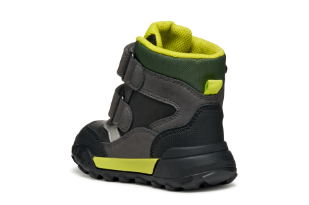Ghete impermeabile Geox Trekkyup ABX B566LD-0MEBC-C9299, negre cu verde fluorescent baieti [6]