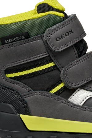Ghete impermeabile Geox Trekkyup ABX B566LD-0MEBC-C9299, negre cu verde fluorescent baieti [10]