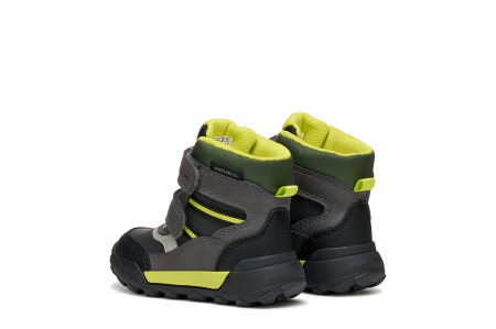 Ghete impermeabile Geox Trekkyup ABX B566LD-0MEBC-C9299, negre cu verde fluorescent baieti [4]