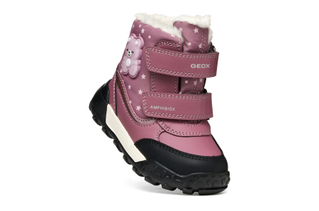 Cizme Geox Trekkyup ABX B666MA 054FU C8007 roz închis, impermeabile, pentru fete [4]