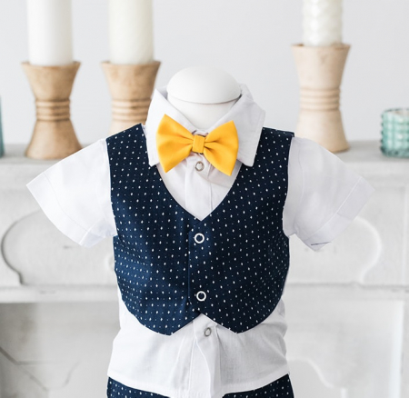 Costum Botez Baieti, Carol Bleumarin Picouri, TinTin Shop [3]