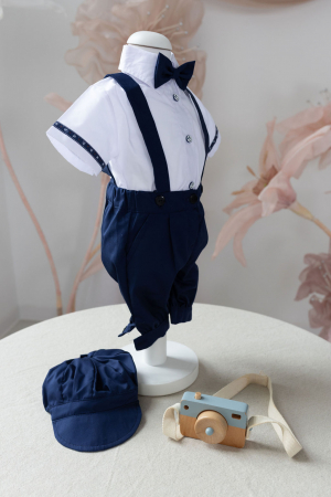Costum de Bleumarin cu Body Camasa [0]