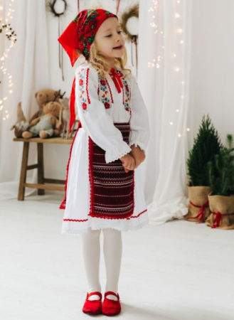 Imbracaminte casual - Costum traditional pentru fetite TinTin Shop