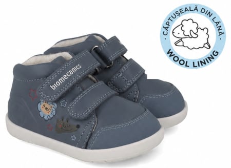 Ghete & Cizme Primii Pasi - Ghete Berefoot cu Lana Biomecanics Calapod Lat 261153-B556FB