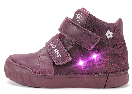 Ghete cu lumini D.D.Step Raspberry pentru fete, cod A068-62147 [9]
