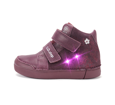 Ghete cu lumini D.D.Step Raspberry pentru fete, cod A068-62147 [8]