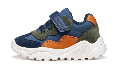 Încălțăminte copii - Pantofi sport Geox Ciufciuf bleumarin-portocaliu, cod B455RB 0FU22 CB42T