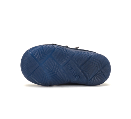 Ghete calduroase bleumarin D.D.Step pentru băieți cu rachetă imblanite cu calcai sustinut calapod normal sau latA082-62203 [5]