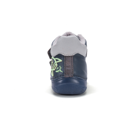 Ghete calduroase bleumarin D.D.Step pentru băieți cu rachetă imblanite cu calcai sustinut calapod normal sau latA082-62203 [2]