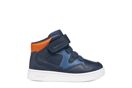 Ghete Geox Eclyper bleumarin-portocaliu, vedere principală, cod B665LB 000BC C0659 [1]