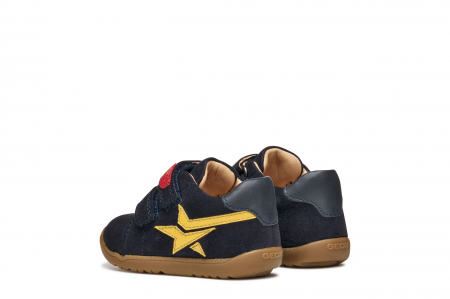 Ghete copii mici Geox Macchia Baby navy velcro piele naturală respirabili b164nc 03285 Navy [2]