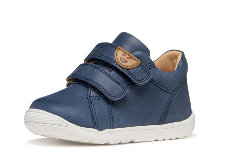 Branduri - Pantofi copii mici Geox Macchia Baby navy velcro piele naturală respirabili b164nc 03285 Navy