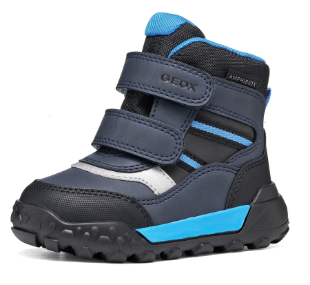 Branduri - Ghete impermeabile Geox Trekkyup ABX B566LD 000ME C0035 pentru băieți, negru și bleu