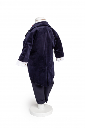Costum frac catifea albastru TinTin Shop [1]