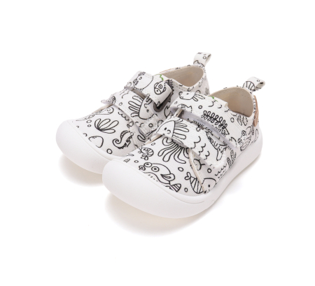 Tenisi  barefoot D.D.Step  C100-71174A pentru copii, calapod lat, exterior textil hidrofob [7]