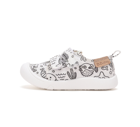 Tenisi  barefoot D.D.Step  C100-71174A pentru copii, calapod lat, exterior textil hidrofob [2]